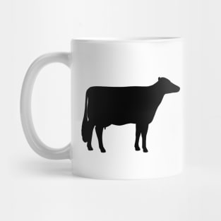 Holstein Cow Silhouette Mug